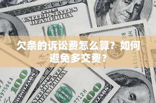 北京欠条的诉讼费怎么算？如何避免多交费？