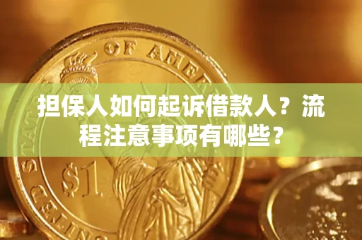 北京担保人如何起诉借款人？流程注意事项有哪些？